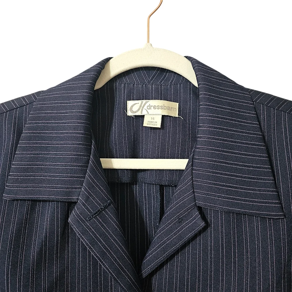 Dressbarn Pinstripe Suit Jacket - Size 14